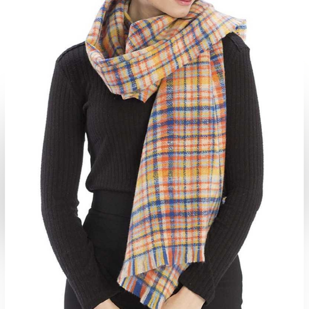 Plaid Multicolor Scarf